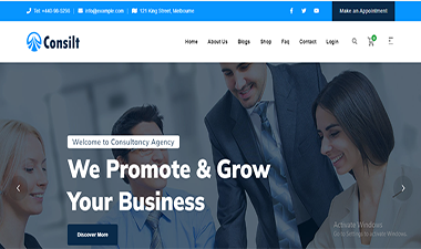 Consilt - Multi Purpose Business and Consulting Website CMS