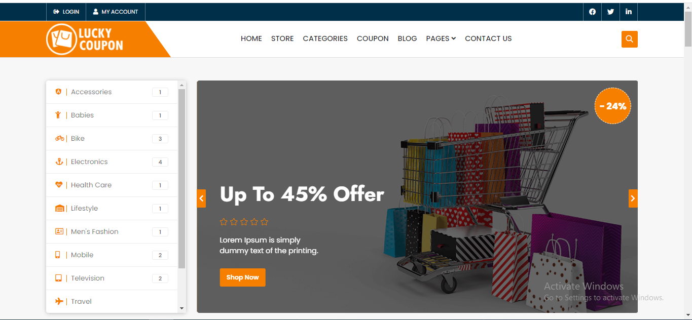 LuckyCoupon - Laravel Coupon CMS