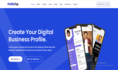 ProfileTop - Multi User vCard, Resume and Portfolio Builder (SaaS)