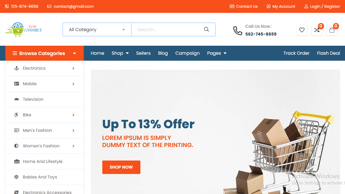 TopCommerce - Laravel Multi Vendor eCommerce Script